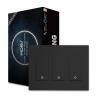3 Gang Black Smart Switch