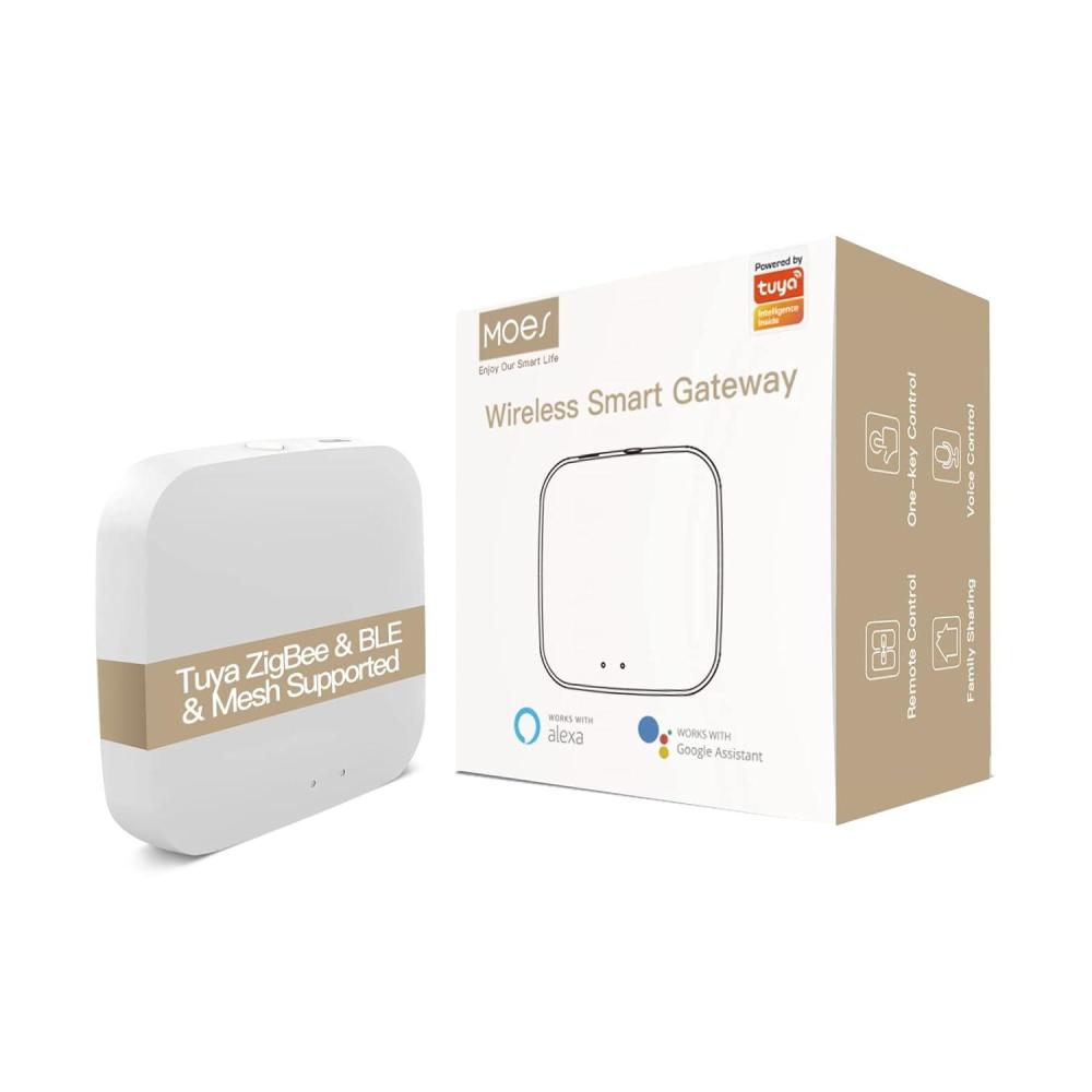 image:imageMOES ZigBee amp Bluetooth amp Mesh Gateway Tuya Wireless Smart Home Bridge Hub Only Support Tuya Smart Device Work with Smart LifeMOES AppZigbee  BLE Wireless Hub
