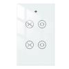 White 2 Gang Curtain Switch