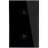 Wall Switch 2 Gang Black
