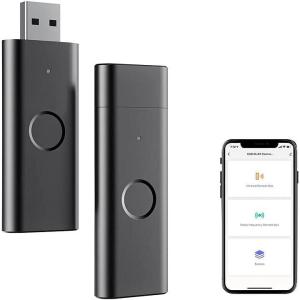 MOES Tuya Smart USB IR Blaster for Android Phone, Infrared WiFi Remote Controller Wireless, IR Emitter and RF Blaster for TV Fan Smart Home Automation, Support Alexa Google Home Voice Control