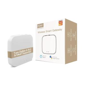 MOES ZigBee & Bluetooth & Mesh Gateway, Tuya Wireless Smart Home Bridge Hub, Only Support Tuya Smart Device Work with Smart Life/MOES App(Zigbee & BLE Wireless Hub)